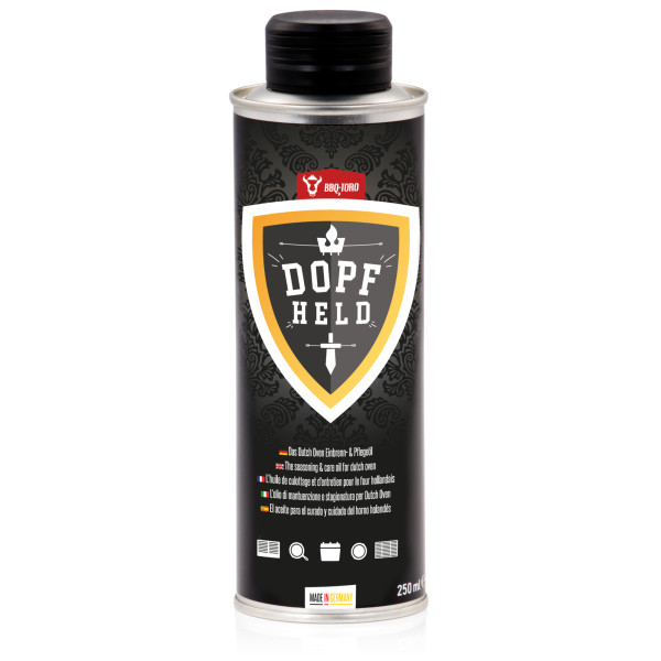 BBQ-Toro DOPFHELD - Das Dutch Oven Einbrenn- & Pflegeöl, 250 ml